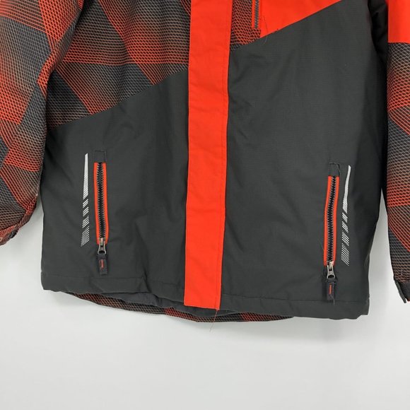 Free Country Orange/Gray All-Season Overcoat | Size 14 Boys - Picture 2 of 6